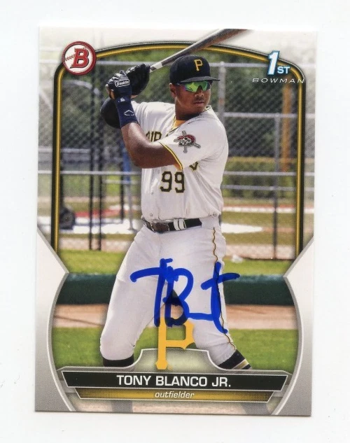 TONY BLANCO JR SIGNED AUTOGRAPHED 2023 BOWMAN BASEBALL CARD AUTO