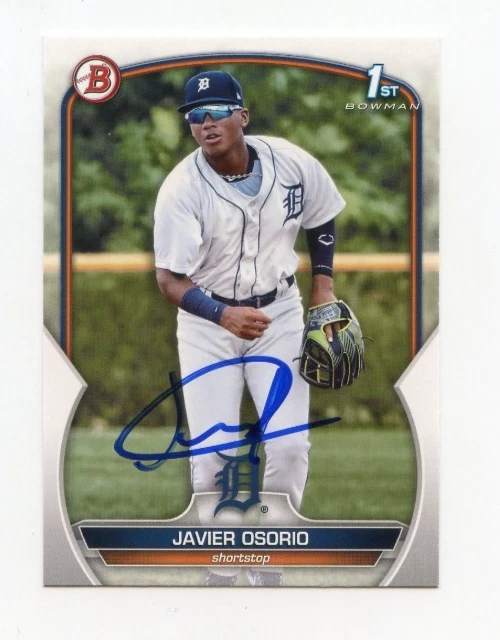 JAVIER OSORIO SIGNED AUTOGRAPHED 2023 BOWMAN BASEBALL CARD AUTO