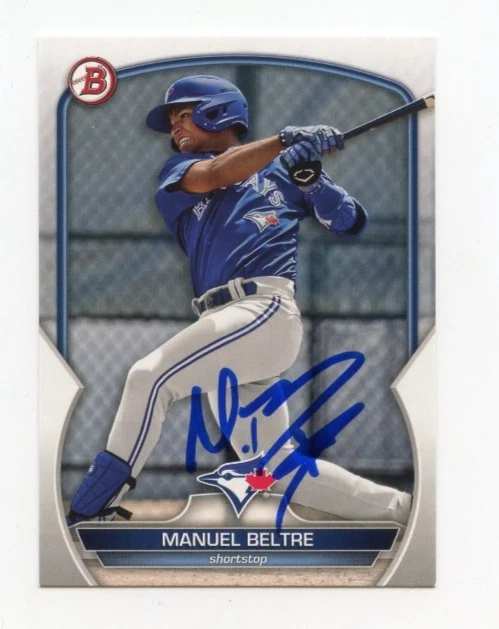 MANUEL BELTRE SIGNED AUTOGRAPHED 2023 BOWMAN BASEBALL CARD AUTO