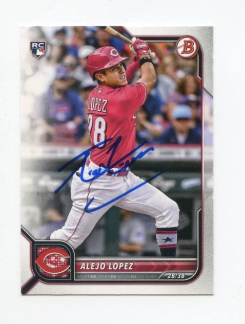 ALEJO LOPEZ SIGNED AUTOGRAPHED 2022 BOWMAN BASEBALL CARD AUTO