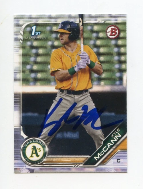 KYLE MCCANN SIGNED AUTOGRAPHED 2019 BOWMAN DRAFT BASEBALL CARD AUTO