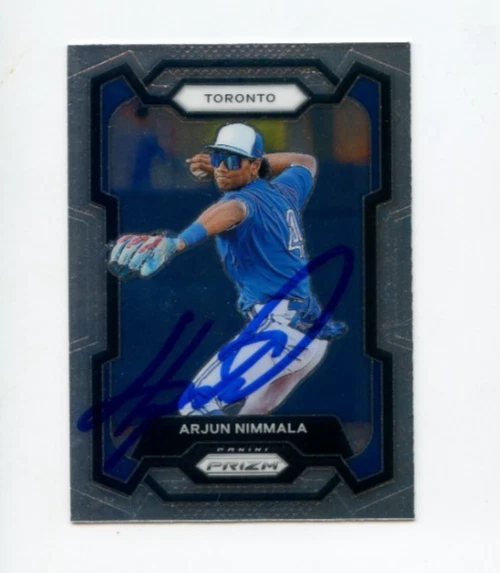 ARJUN NIMMALA SIGNED 2024 PANINI PRIZM DRAFT PICK BASEBALL CARD AUTO