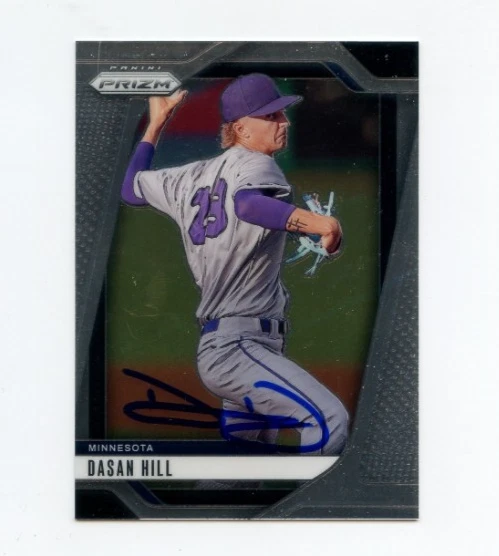 DASAN HILL SIGNED 2025 PANINI PRIZM DRAFT PICK BASEBALL CARD AUTO