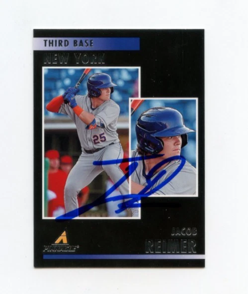 JACOB REIMER SIGNED 2023 PANINI CHRONICLES BASEBALL CARD AUTO
