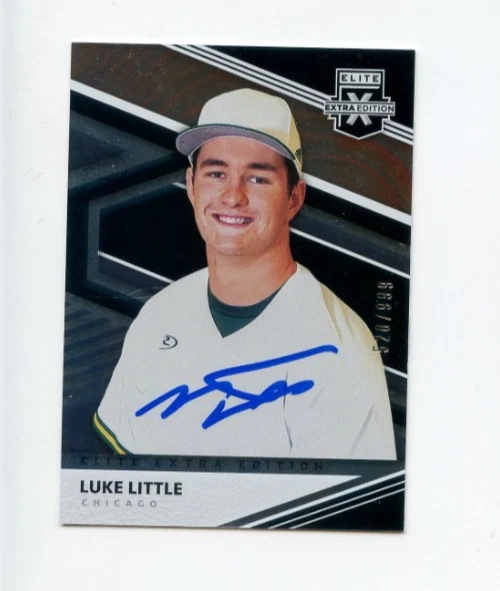 LUKE LITTLE SIGNED 2020 PANINI ELITE BASEBALL CARD AUTO