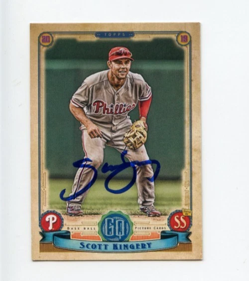 SCOTT KINGERY SIGNED 2019 TOPPS GYPSY QUEEN BASEBALL CARD AUTO