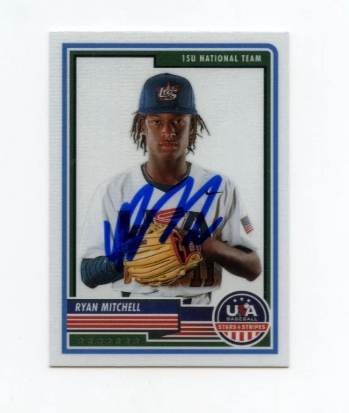 RYAN MITCHELL SIGNED 2023 USA BASEBALL STARS & STRIPES CARD AUTO