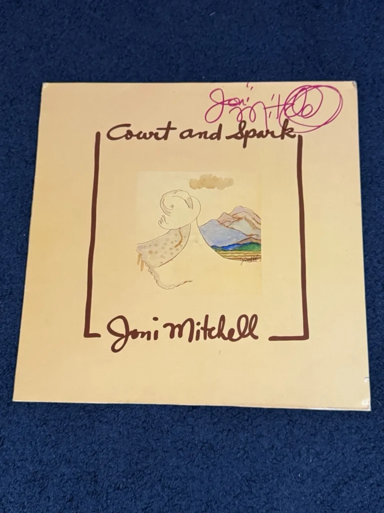 Joni Mitchell Signed Autographed Court + Spark Album Beckett LOA Gorgeous Sig