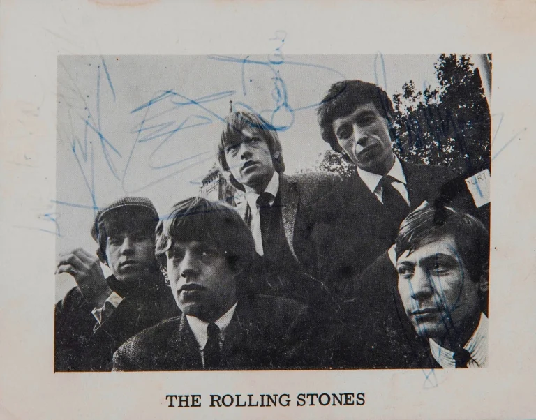 The Rolling Stones Signed 4x6 DECCA Photograph Jagger Jones Richards Beckett BAS