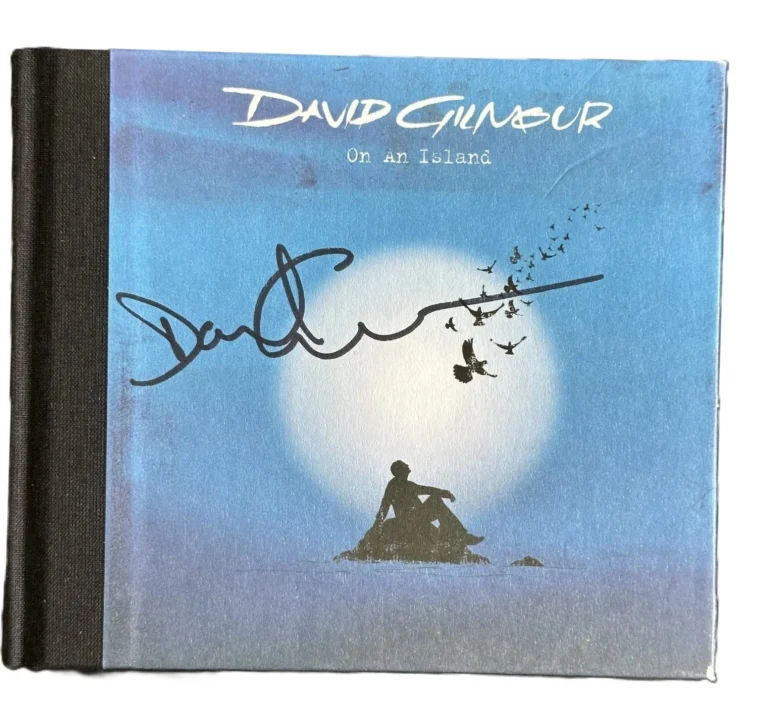 David Gilmour Signed On an Island CD Pink Floyd Beckett BAS LOA