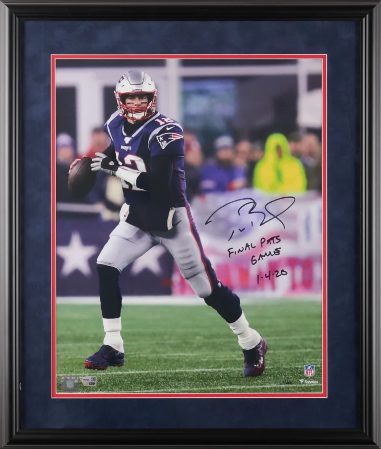 Tom Brady Signed Auto LE /100 16x20 Photo Final Patriots Game 1-4-20 Fanatics