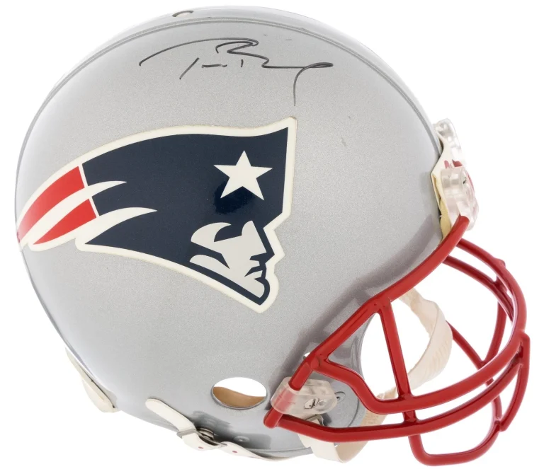 Tom Brady Signed New England Patriots Proline Full Size Helmet Authentic GRAD