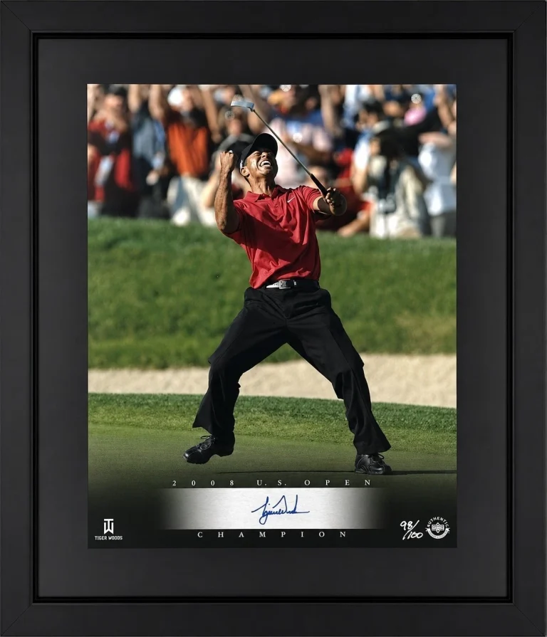 Tiger Woods Signed Auto 2008 US Open LE /100 Framed Display Upper Deck UDA