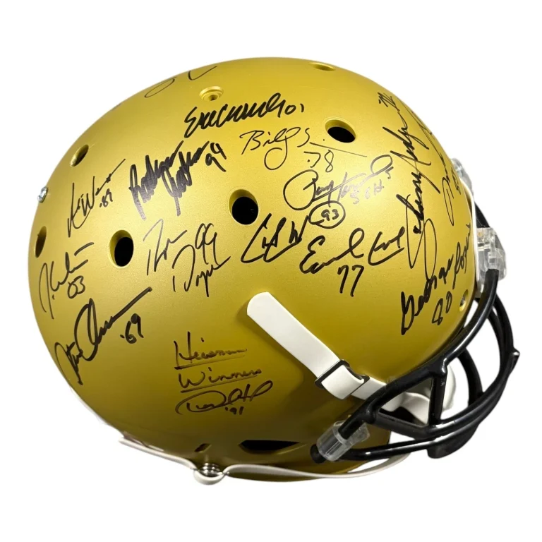 Heisman Winners Multi Signed Auto FS Helmet Sanders Jackson Campbell Steiner