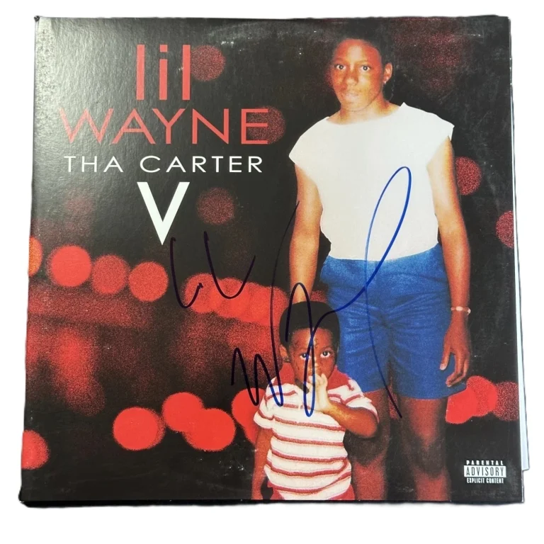 Lil Wayne Signed Auto Tha Carter V Album Beckett BAS