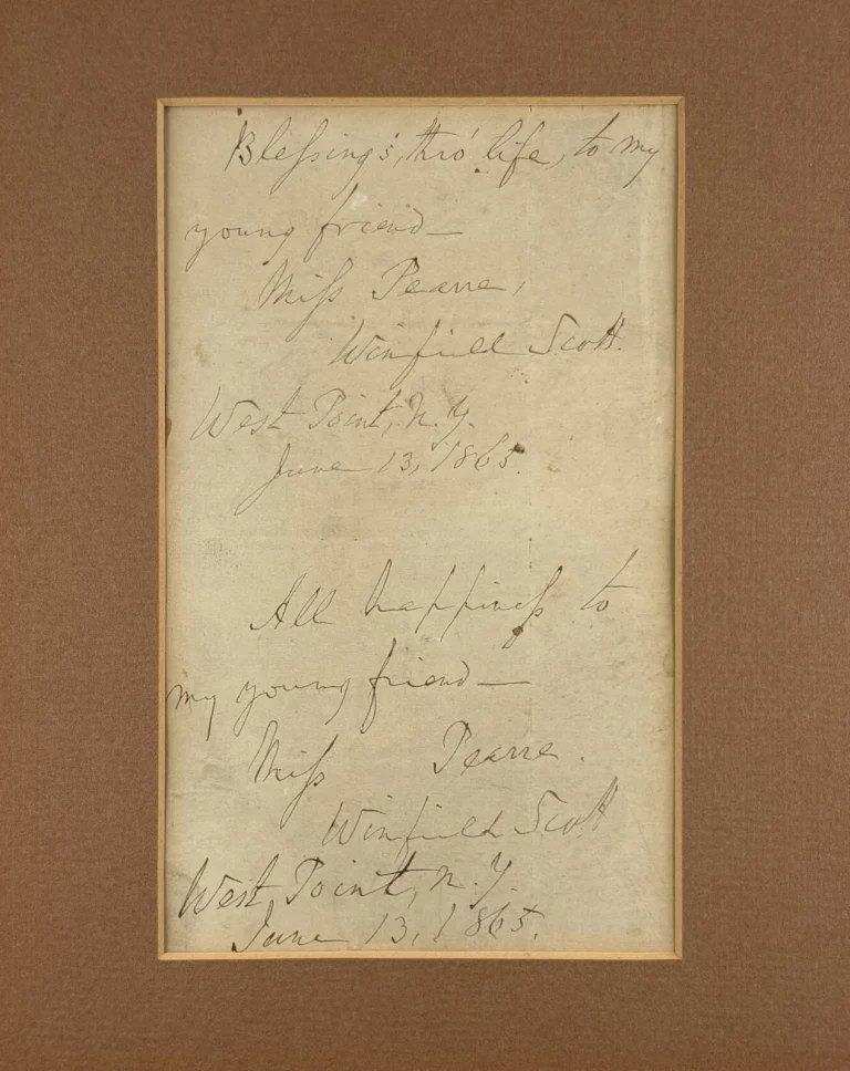 Winfield Scott Twice Signed Auto Handwritten Letter Final 79th Birthday GRAD