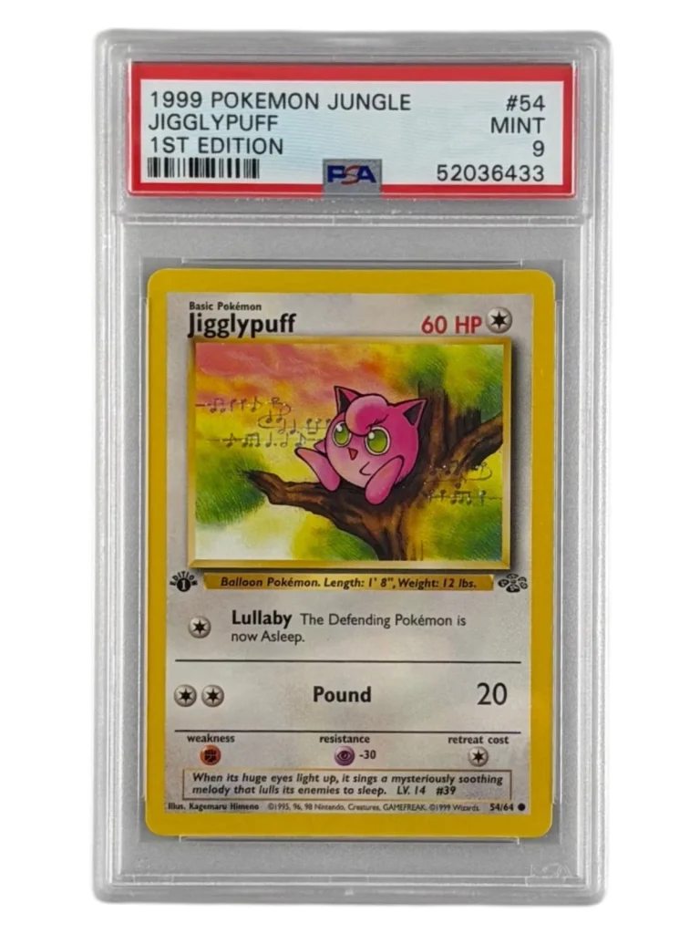The Pokémon Company 1999 Pokémon Jungle Jigglypuff 1st Ed 54/64 PSA 9