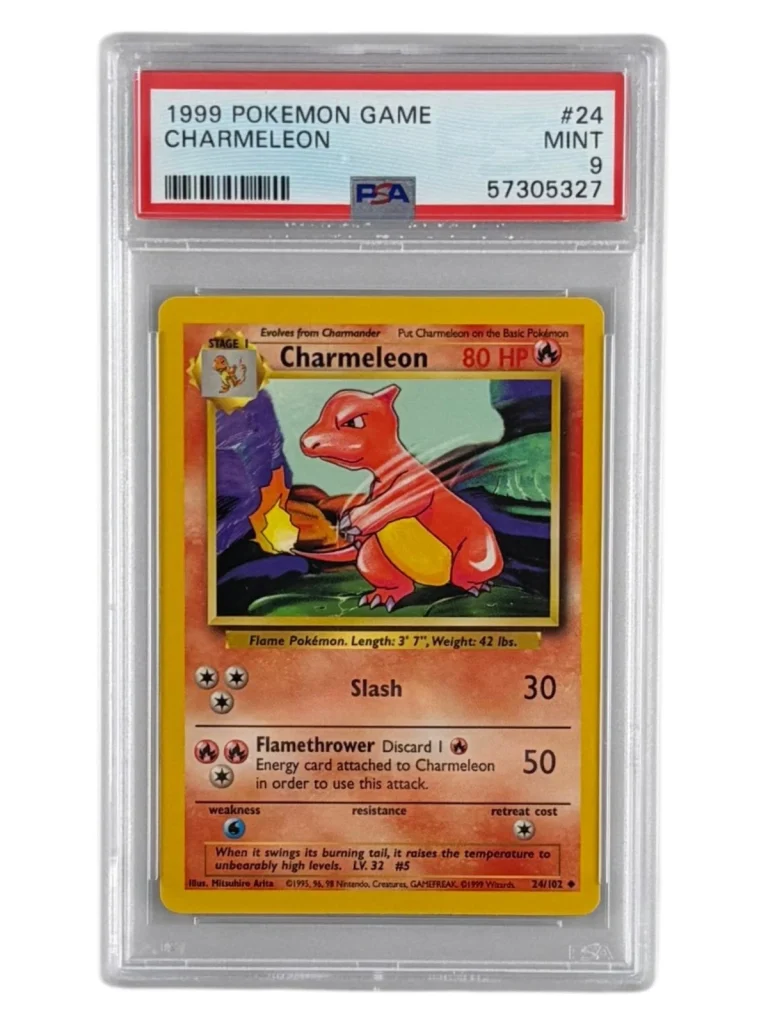 1999 Pokemon Unlimited Charmeleon Uncommon 24/102 PSA 9