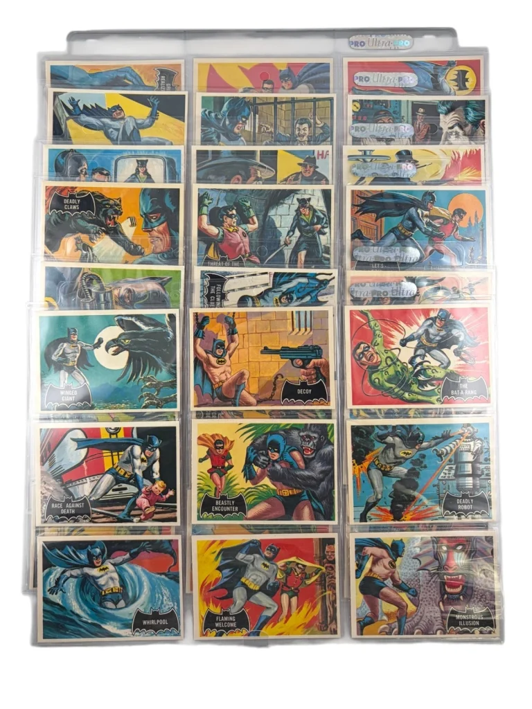 1989 Topps Batman Black Bat Card Set Deluxe Reissue of the 1966