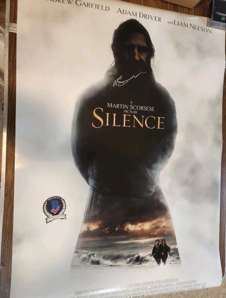 Martin Scorsese Signed Silence Original Poster 27x40 Goodfellas Director BAS COA