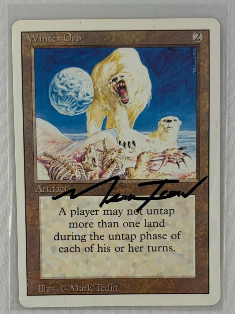 MTG Magic the Gathering Mark Tedin SIGNED Revised 3rd Edition Winter Orb