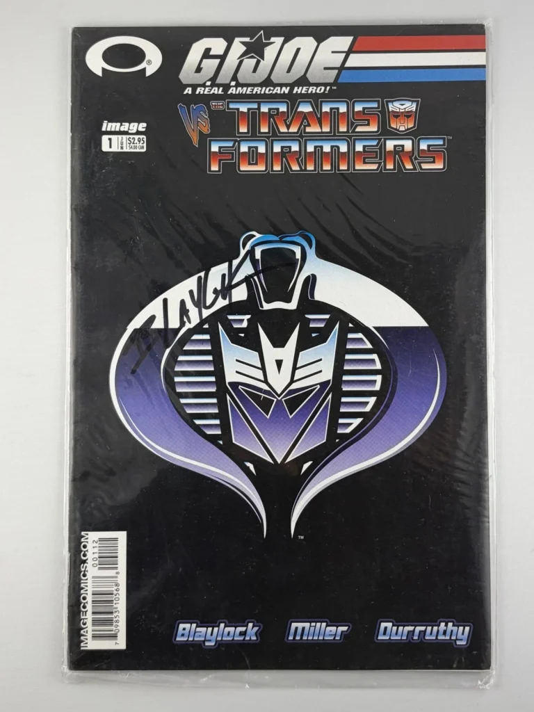 Gi Joe Vs Transformers #1 2nd Print Variant Image Comics 2003 Blaylock Signed SS