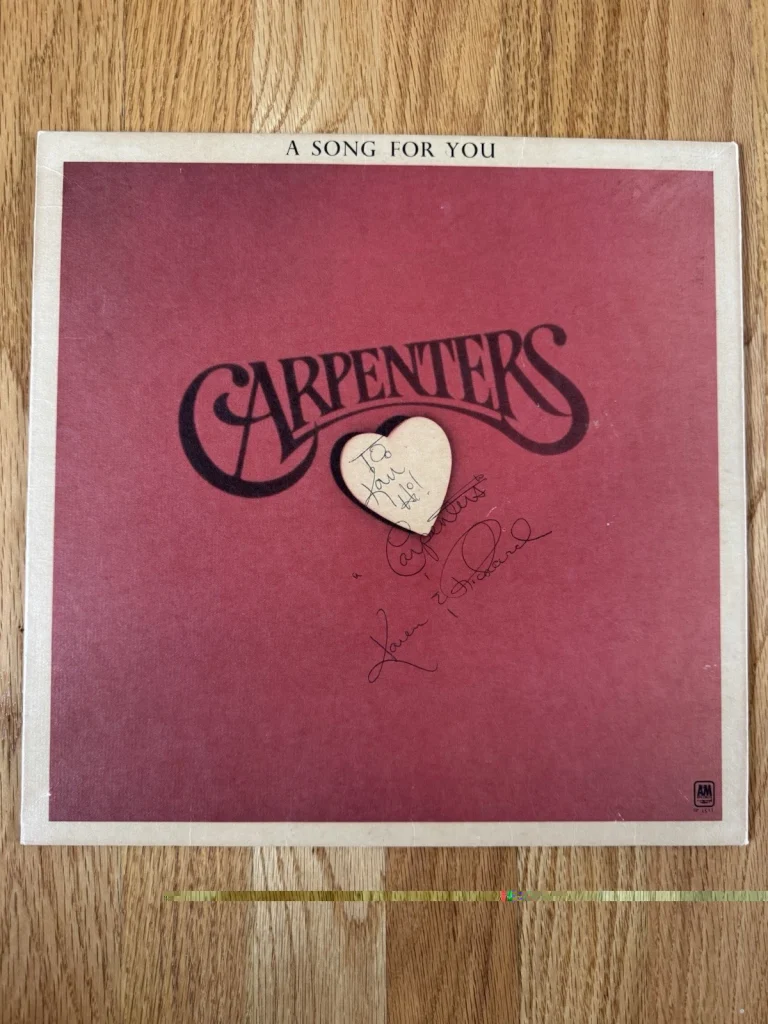 The Carpenters Karen + Richard Signed Autographed - A Song For You Album - PSA