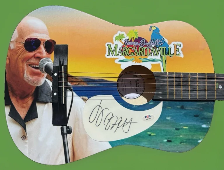 Margaritaville JIMMY BUFFETT Autographed Limited Edition Acoustic Guitar PSA