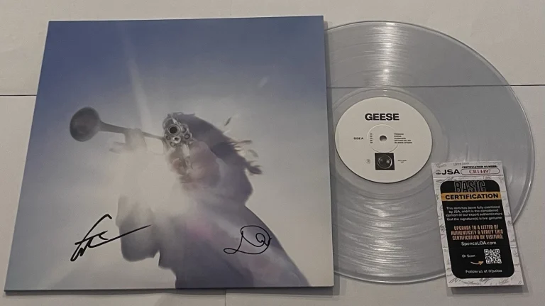 GEESE BAND SIGNED GETTING KILLED LP VINYL RECORD ALBUM CAMERON WINTER +1 JSA COA