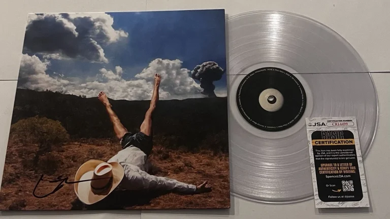 CAMERON WINTER GEESE BAND SIGNED 3D COUNTRY LP VINYL RECORD ALBUM JSA COA