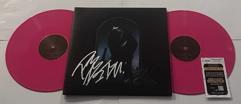POST MALONE SIGNED HOLLYWOOD'S BLEEDING LP VINYL RECORD ALBUM JSA COA
