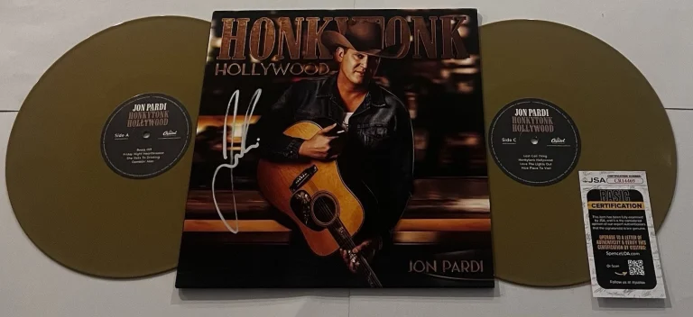 JON PARDI SIGNED HONKYTONK HOLLYWOOD LP VINYL RECORD ALBUM JSA COA