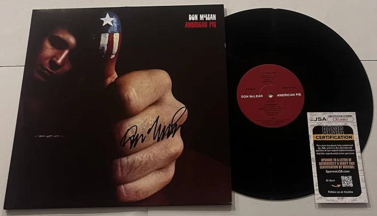 DON MCLEAN SIGNED AMERICAN PIE LP VINYL RECORD ALBUM JSA COA