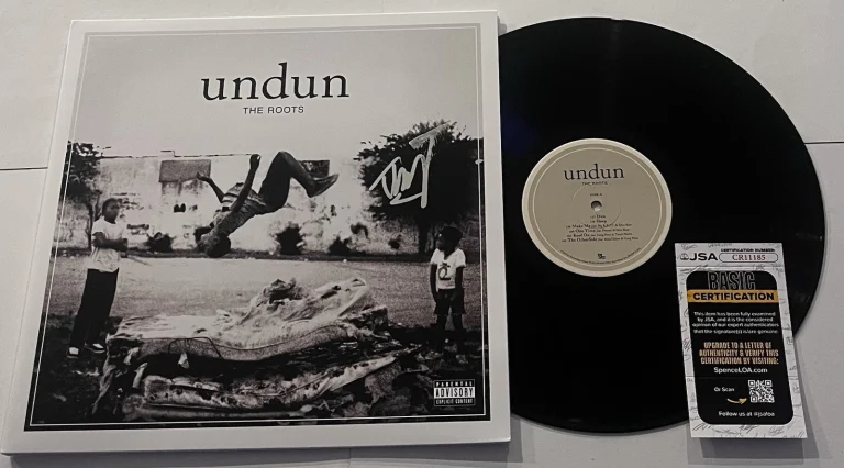 BLACK THOUGHT THE ROOTS SIGNED UNDUN LP VINYL RECORD ALBUM JSA COA