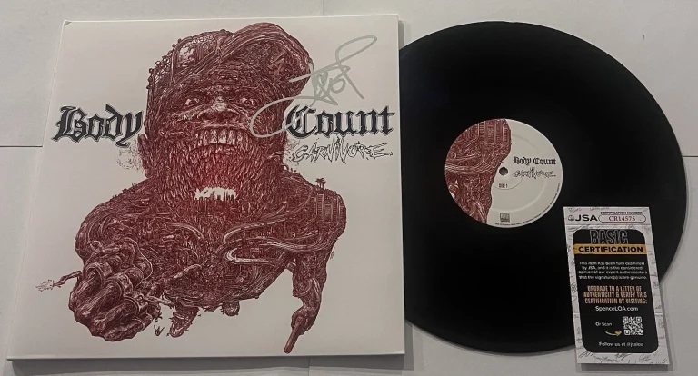 ICE-T SIGNED BODY COUNT CARNIVORE LP VINYL RECORD ALBUM ICE T JSA COA