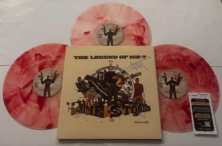 ICE-T SIGNED THE LEGEND OF ICE T CRIME STORIES LP VINYL RECORD ALBUM JSA COA