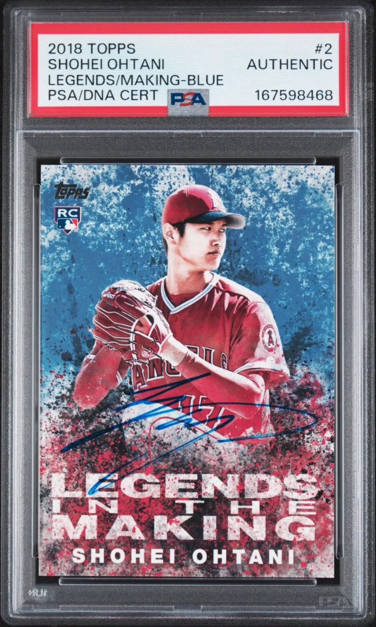 Shohei Ohtani Signed 2018 Topps #LITM-2 Legends in the Making Blue RC Rookie PSA
