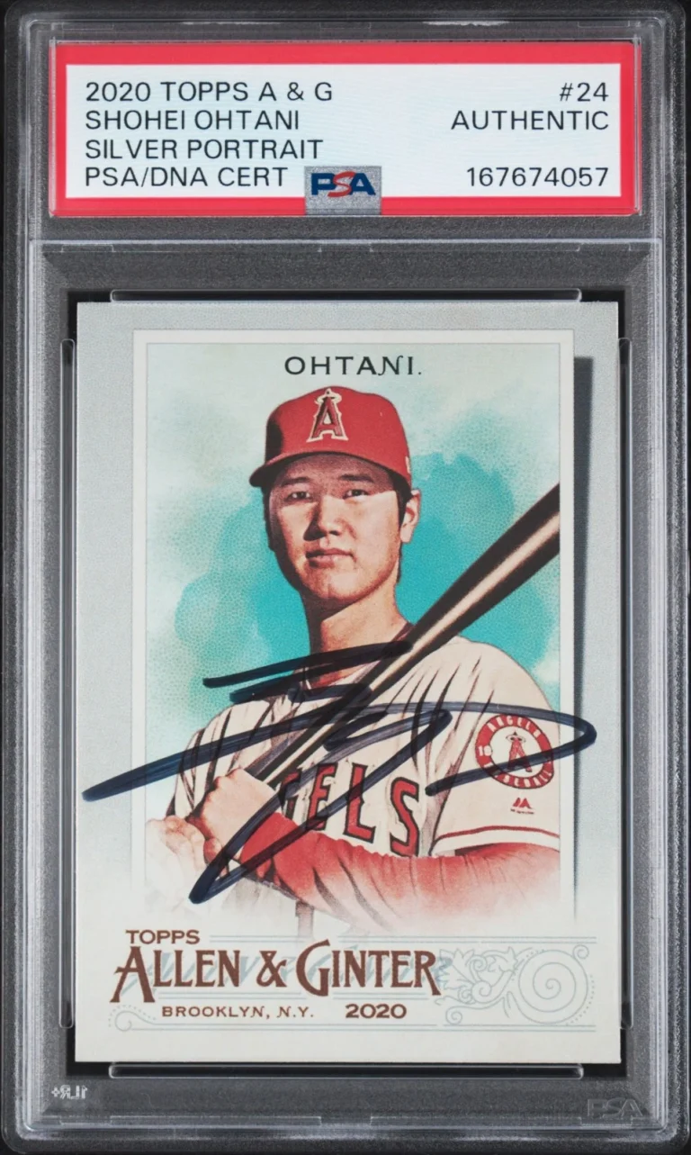 Shohei Ohtani Signed 2020 Topps Allen & Ginter Silver Portrait #24 Auto PSA/DNA