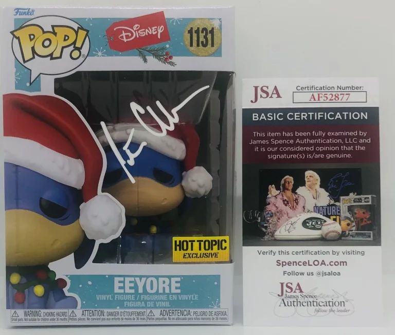 PETER CULLEN SIGNED CHRISTMAS EEYORE POP FUNKO FIGURE WINNIE THE POOH JSA COA