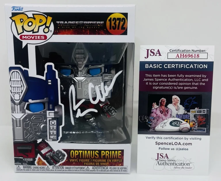 PETER CULLEN SIGNED OPTIMUS PRIME POP FUNKO FIGURE TRANSFORMERS JSA COA