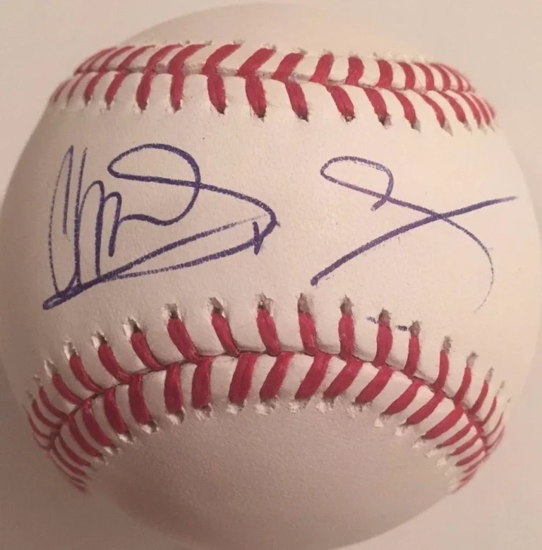 CHRISTIN STEWART SIGNED RAWLINGS MLB MAJOR LEAGUE BASEBALL DETROIT TIGERS COA