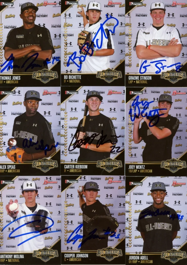 GRAEME STINSON SIGNED 2015 UNDER ARMOUR ALL AMERICA BASEBALL ROOKIE CARD AUTO