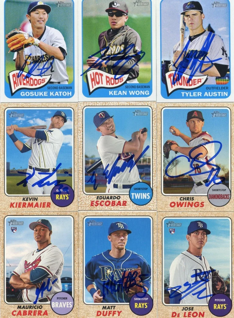 CHRIS OWINGS SIGNED 2017 TOPPS HERITAGE CARD AUTO