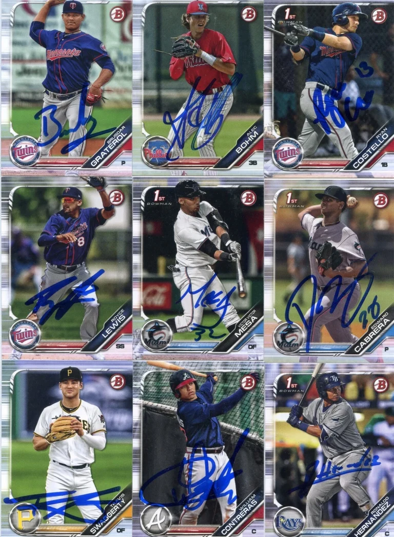 TRAVIS SWAGGERTY SIGNED 2019 BOWMAN PROSPECT ROOKIE CARD AUTO