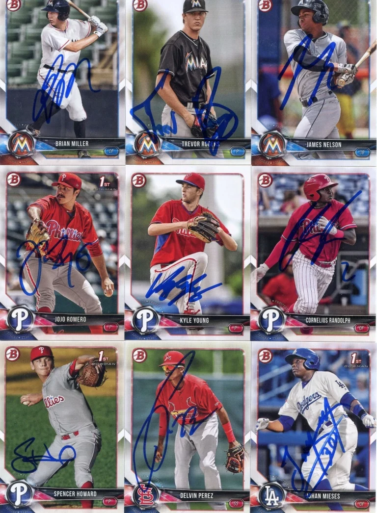 DELVIN PEREZ SIGNED 2018 BOWMAN PROSPECT ROOKIE CARD AUTO