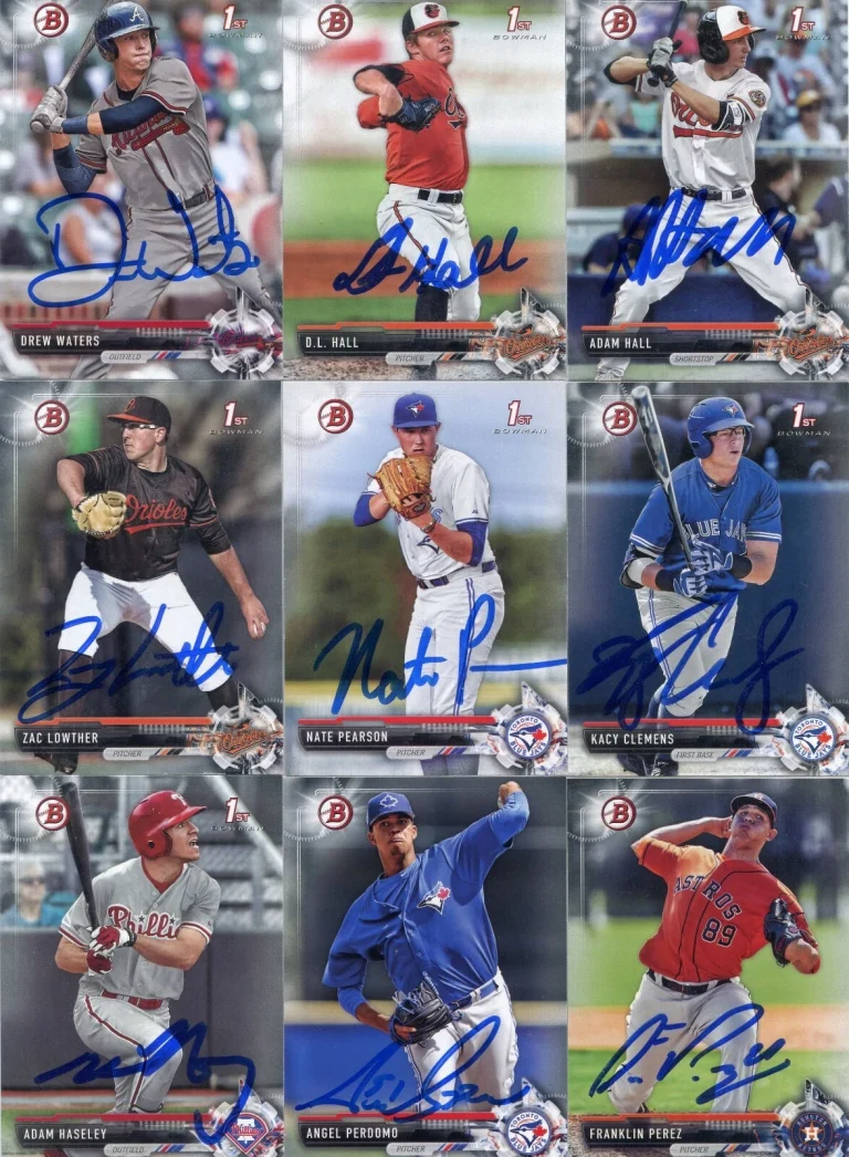 ADAM HASELEY SIGNED 2017 BOWMAN DRAFT PROSPECT ROOKIE CARD AUTO