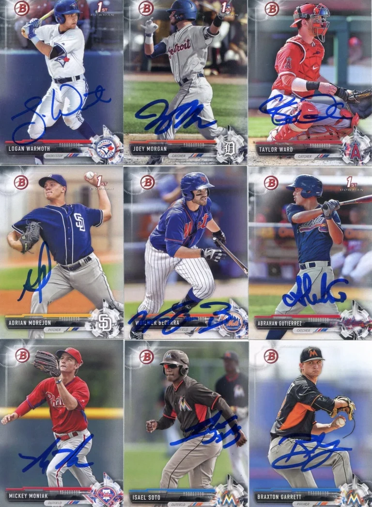 MICKEY MONIAK SIGNED 2017 BOWMAN PROSPECT ROOKIE CARD AUTO