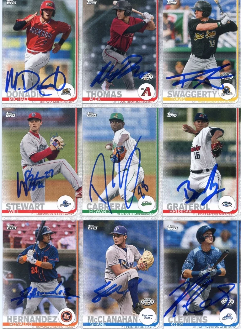 TRAVIS SWAGGERTY SIGNED 2019 TOPPS PRO DEBUT ROOKIE CARD AUTO