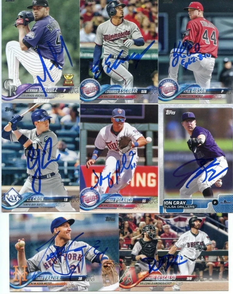 GERMAN MARQUEZ SIGNED 2018 TOPPS CARD AUTO