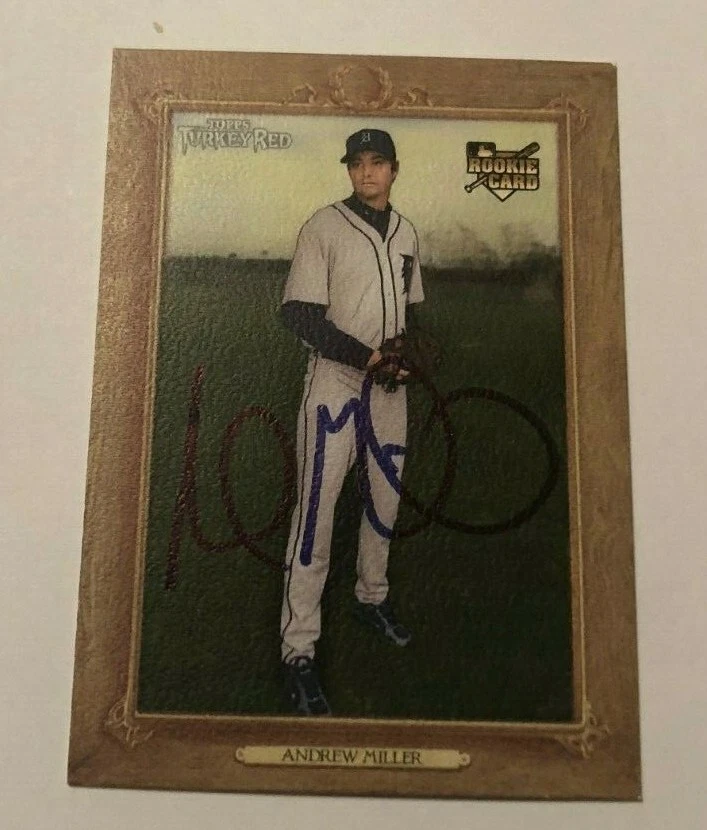 ANDREW MILLER SIGNED 2007 TOPPS TURKEY RED ROOKIE CARD AUTO